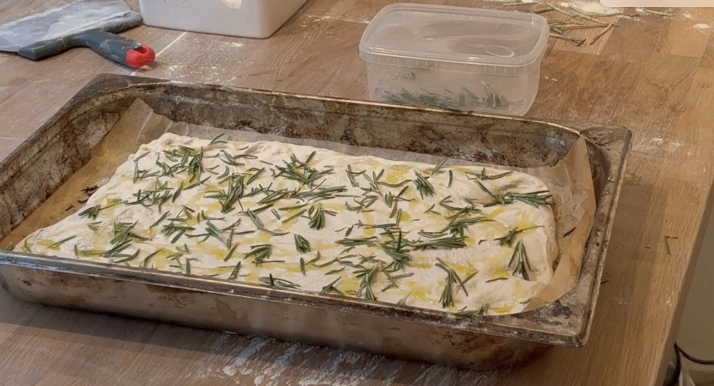 Friskbagt focaccia